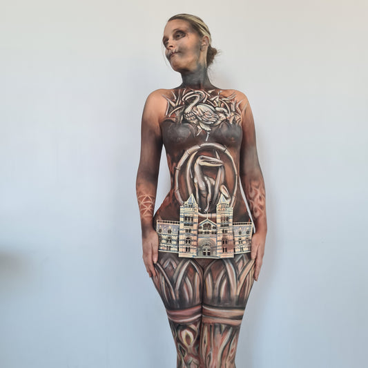 London Natural History Museum. Papercut Multi Layer Landscape Art Landmark