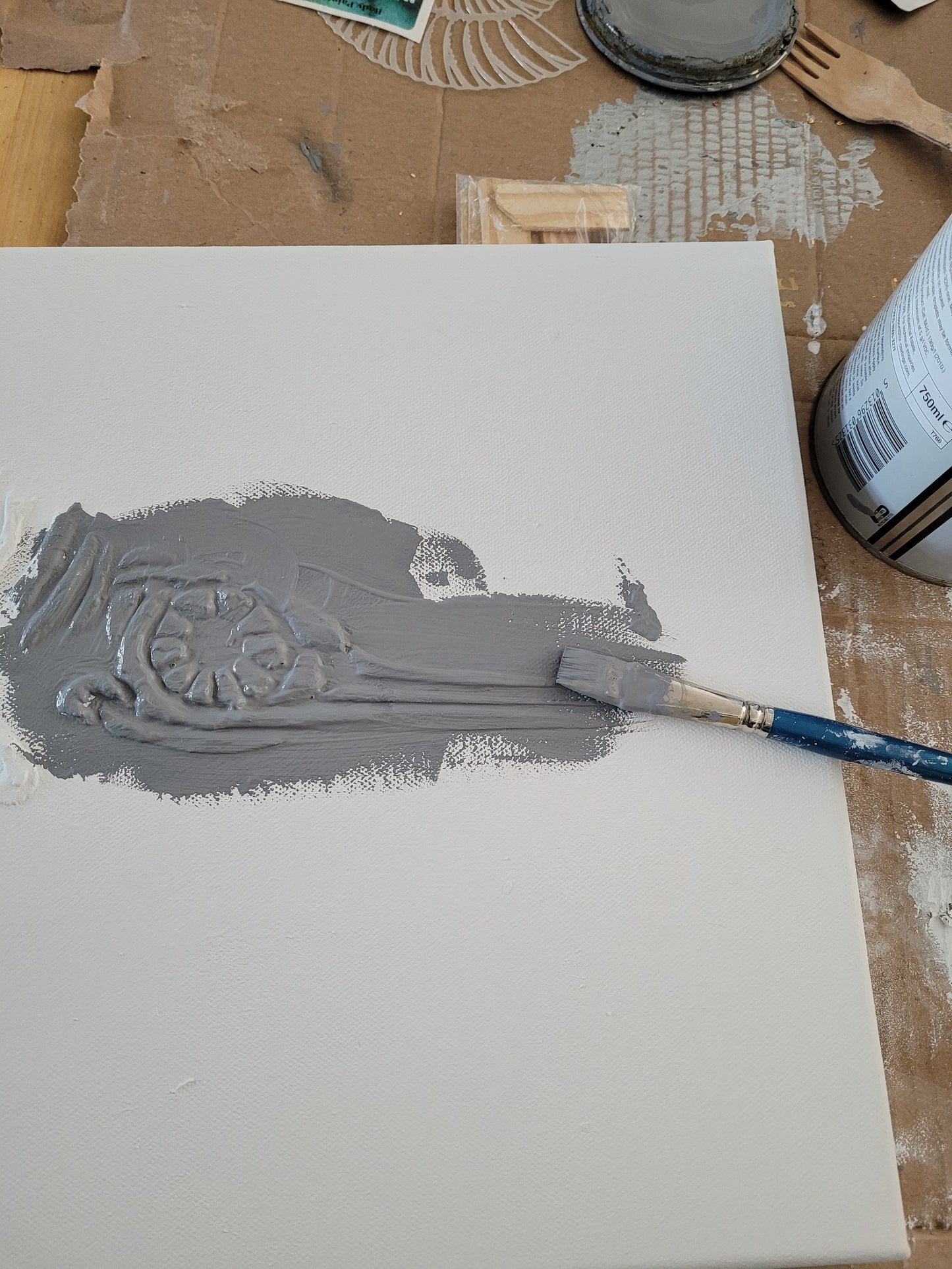 RAPTOR DINOSAUR Faux Fossil Death Curl Plaster Reptile Fossil Art