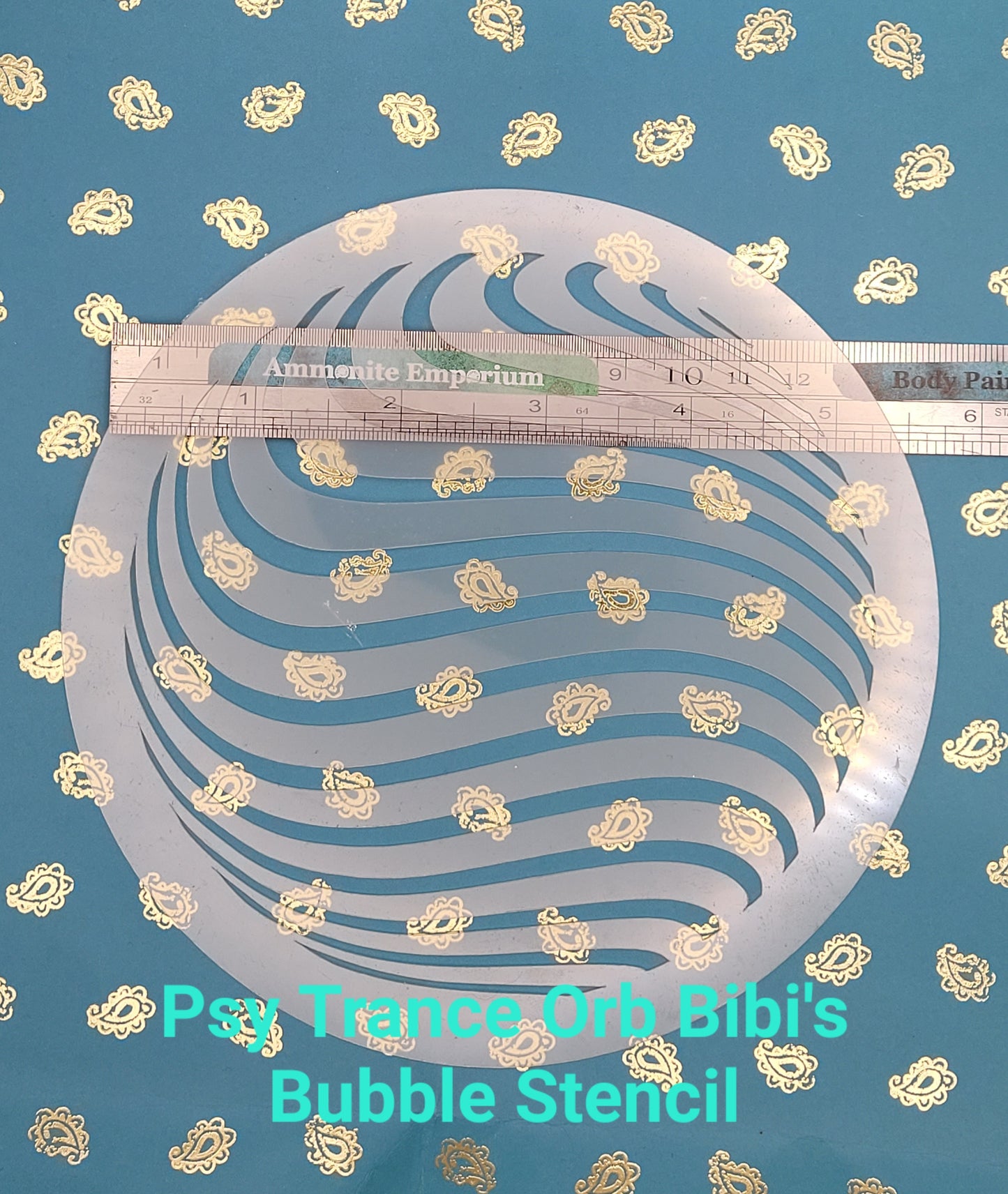 Bibi's Bubble Optical Illusion swirl psy trans mindbending space warp pattern stencil