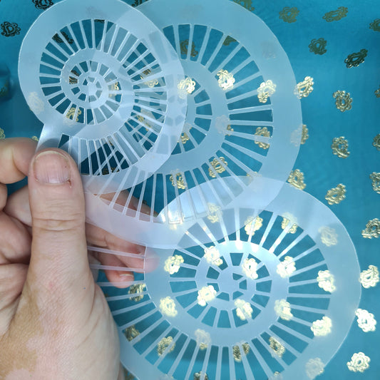 Angular Fossil Ammonite snail spiral jurassic Stencil deathbed assemblage