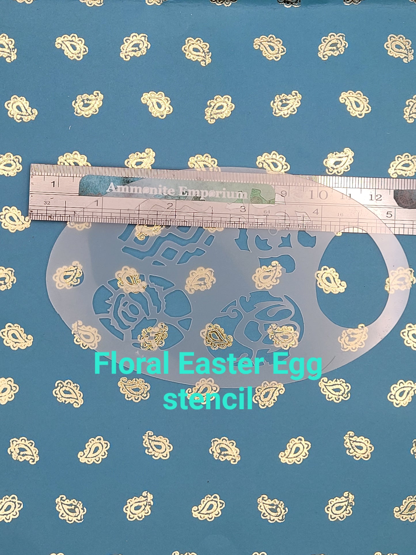 Easter Egg floral faberge 2 step Stencil face paint bodyart cakecraft