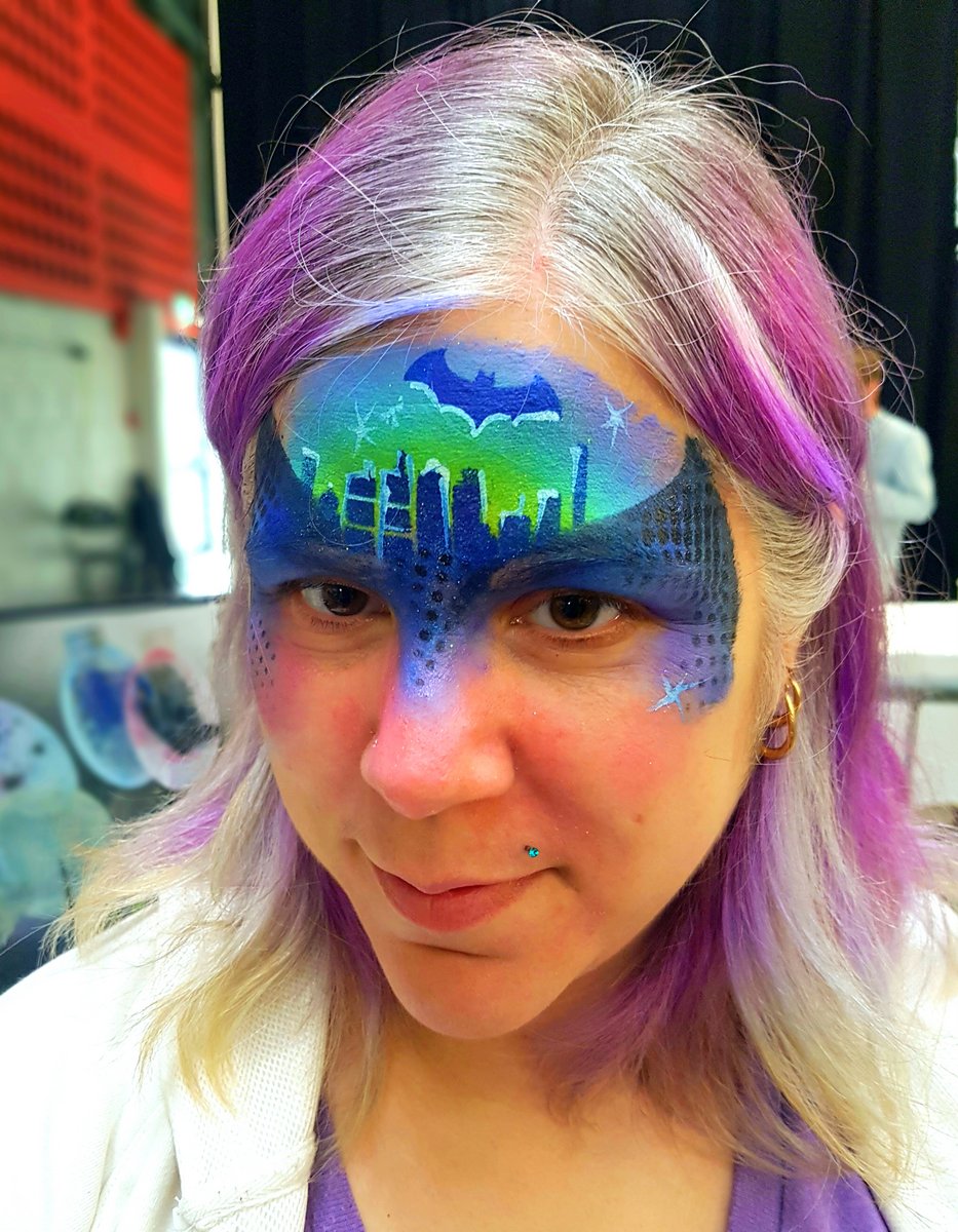 Bat man City gotham comic marvel superhero reusable stencil facepaint bodyart cakecraft