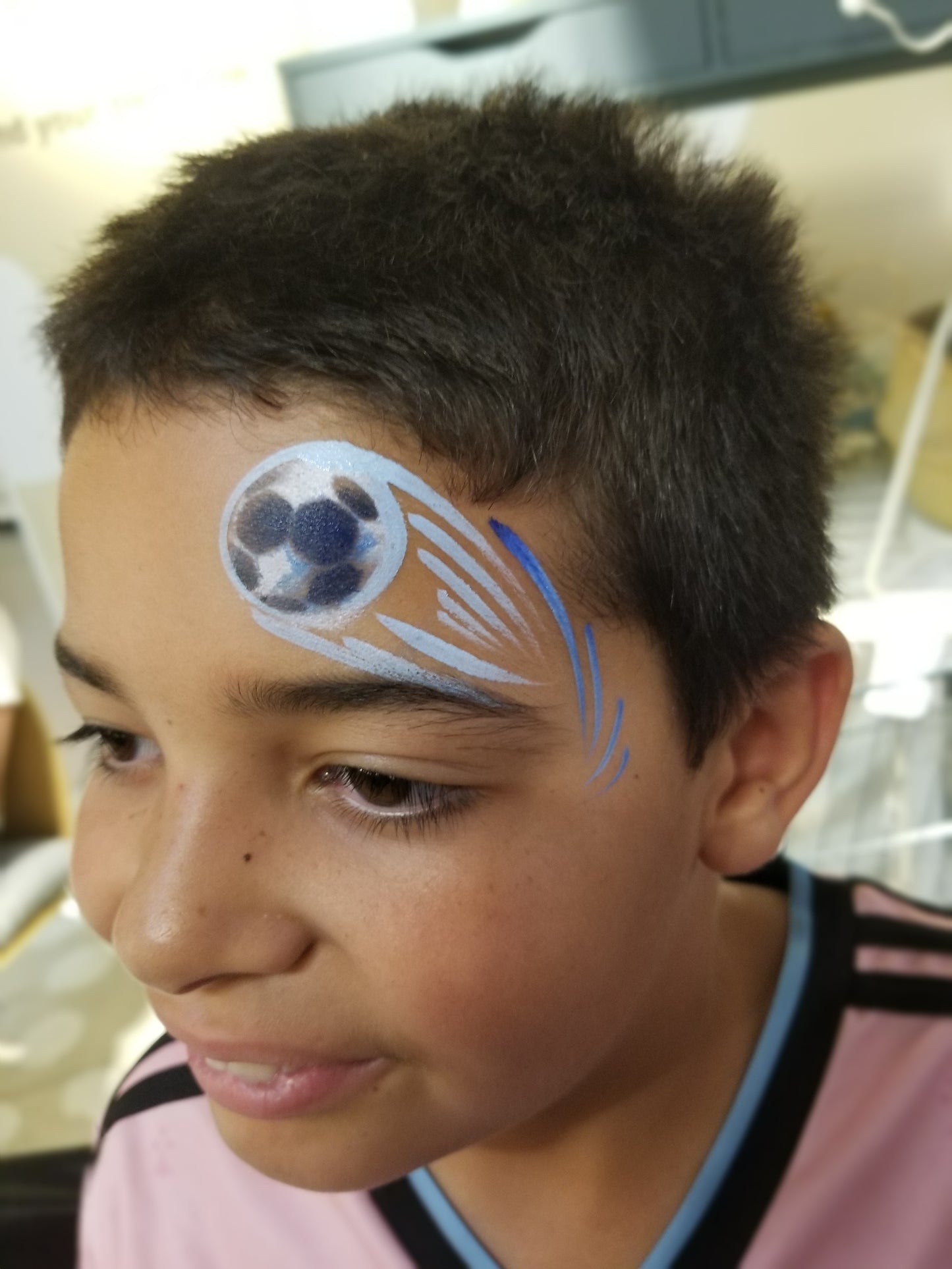 Football SPLAT muddy soccer ball Sports reusable stencil facepaint