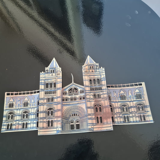 London Natural History Museum. Papercut Multi Layer Landscape Art Landmark
