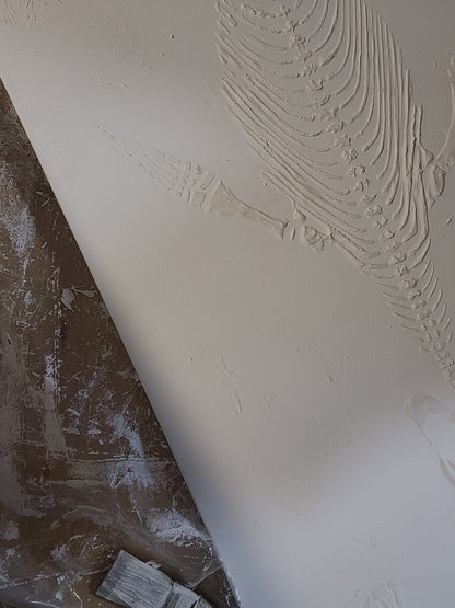 PLIOSAUR Faux Fossil Sea Rex Plaster Marine Reptile Fossil Art