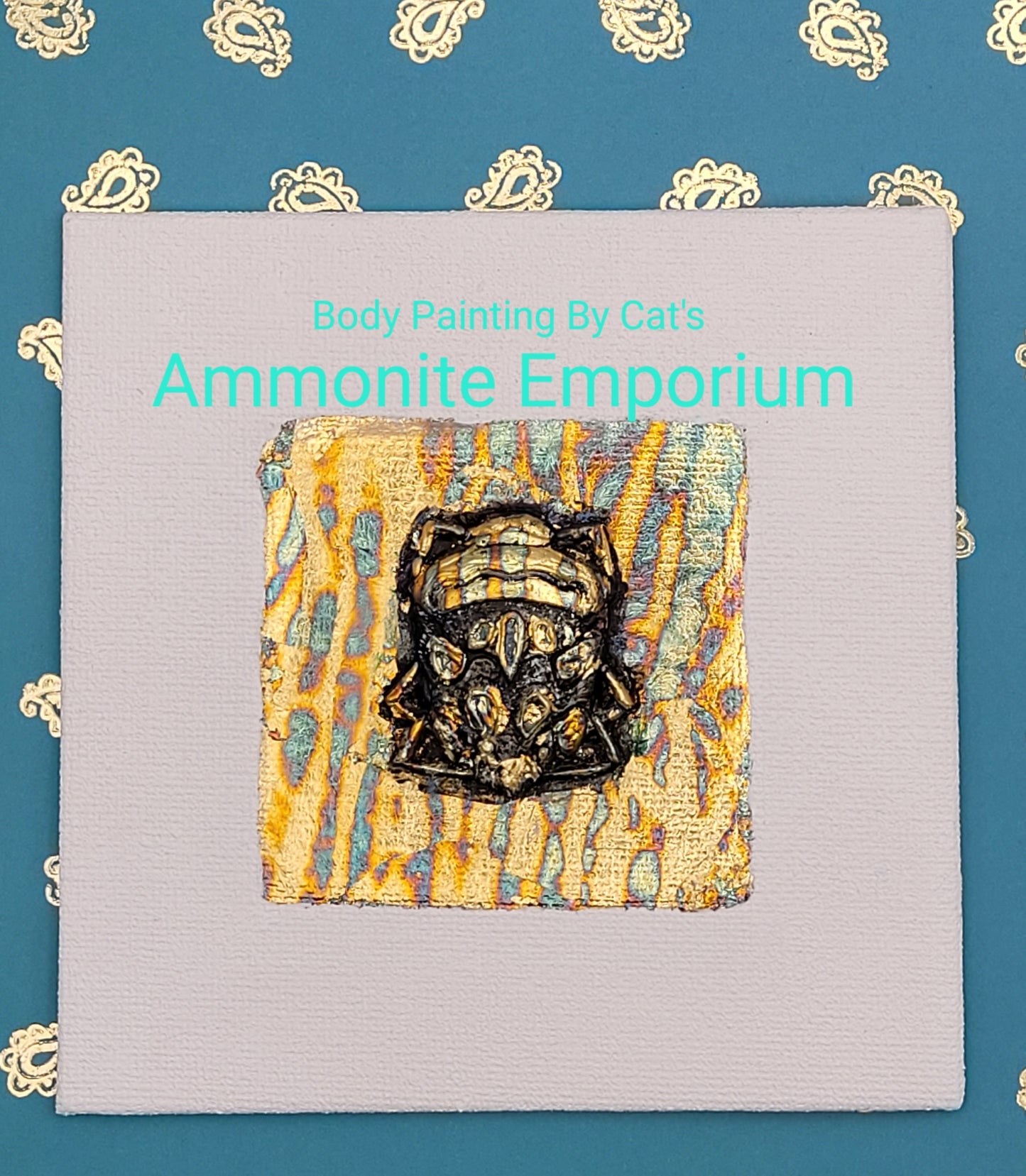 Iridescent Insects (Metallic Gold Foil 3d Art) Decor Art