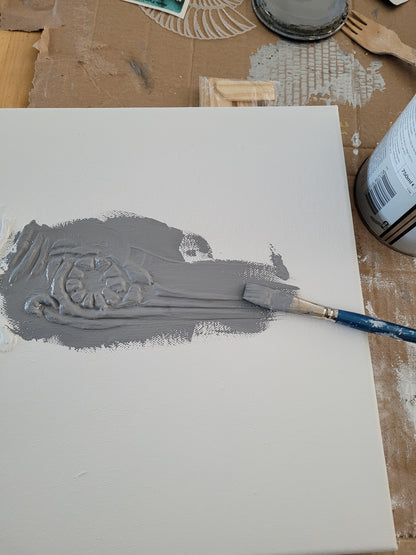 ICTHYOSAUR Faux Fossil Plaster Marine Reptile Fossil Art