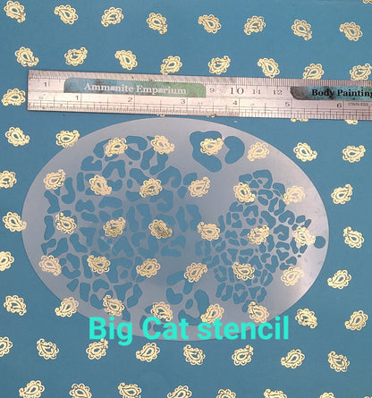 Leopard Jaguar spots Big Cat zoo animal pattern costume fancy dress stencil