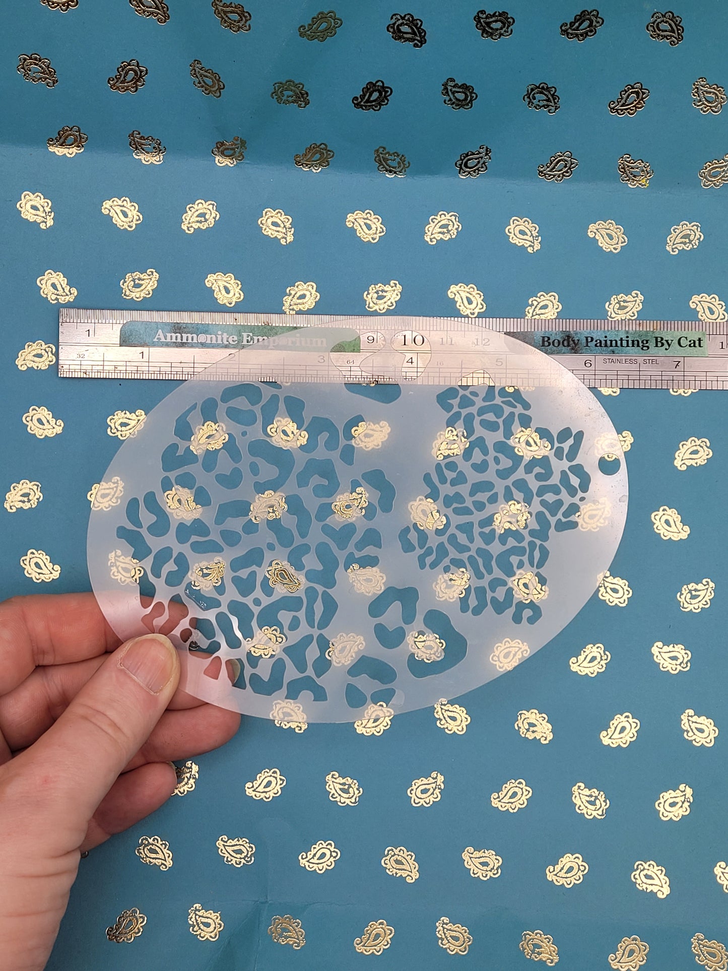 Leopard Jaguar spots Big Cat zoo animal pattern costume fancy dress stencil