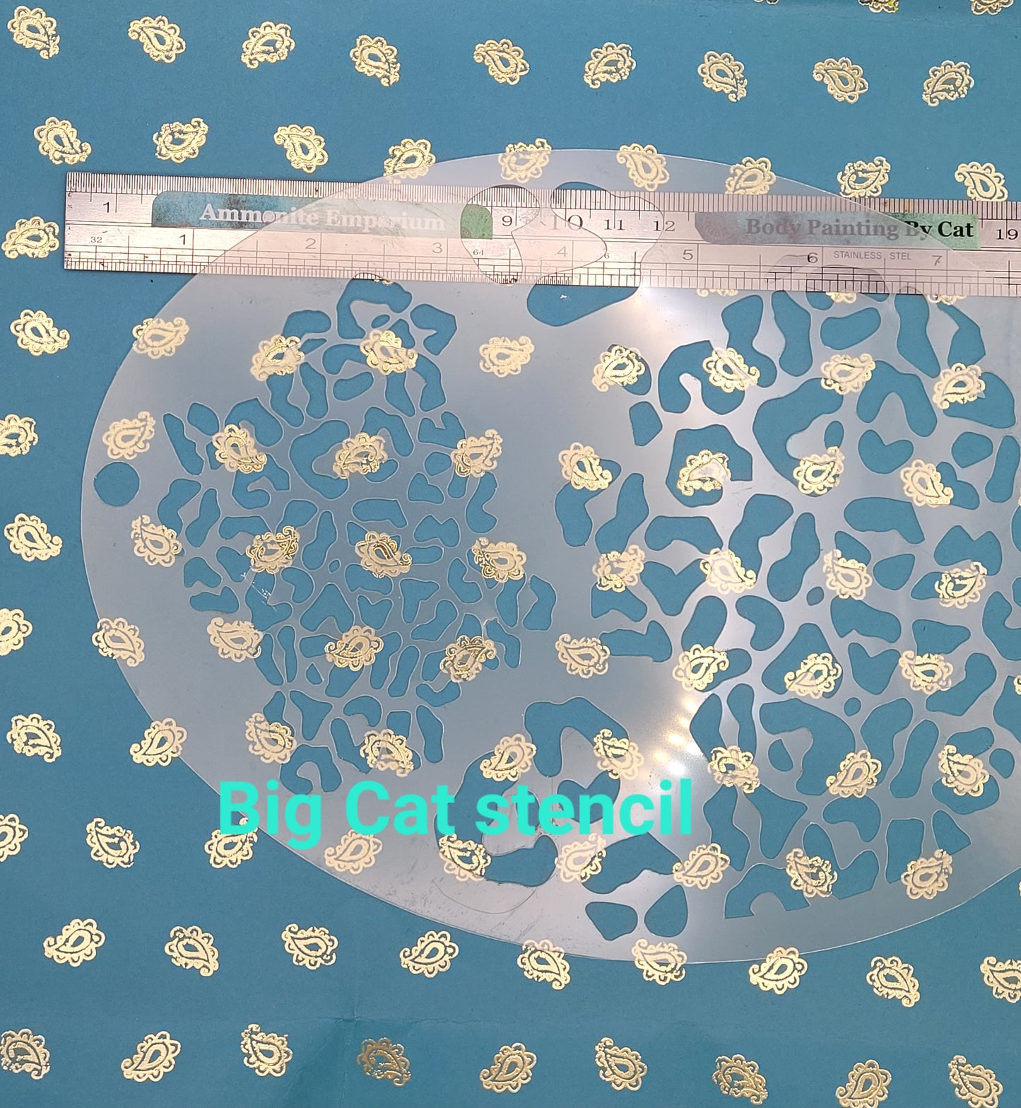 Leopard Jaguar spots Big Cat zoo animal pattern costume fancy dress stencil