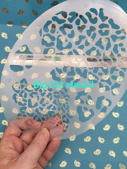 Leopard Jaguar spots Big Cat zoo animal pattern costume fancy dress stencil