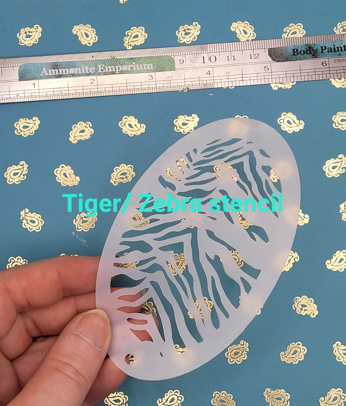 Tiger zebra stencil zoo stripe animal pattern costume fancy dress