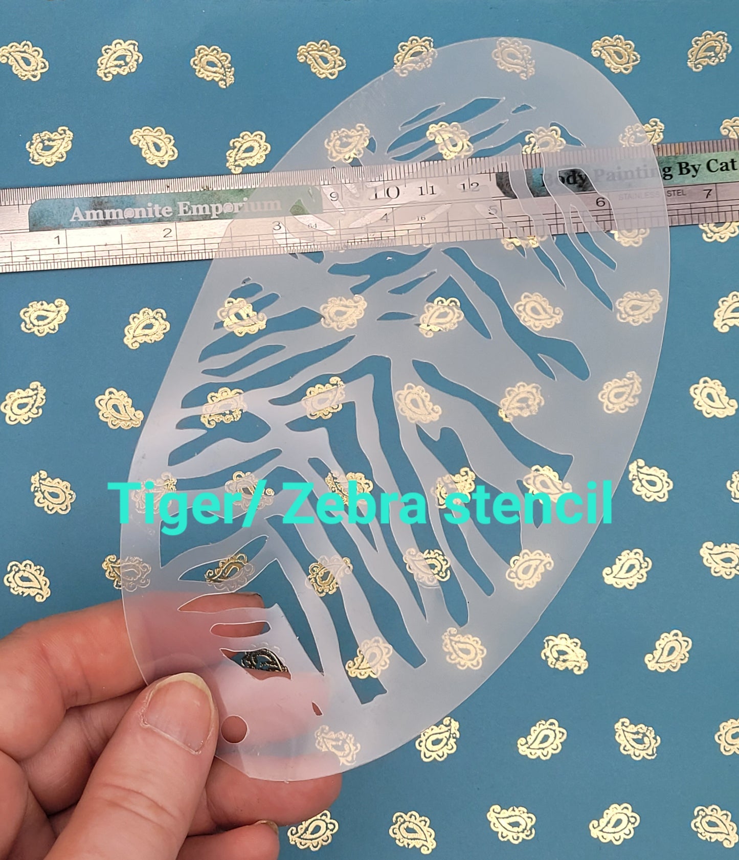 Tiger zebra stencil zoo stripe animal pattern costume fancy dress