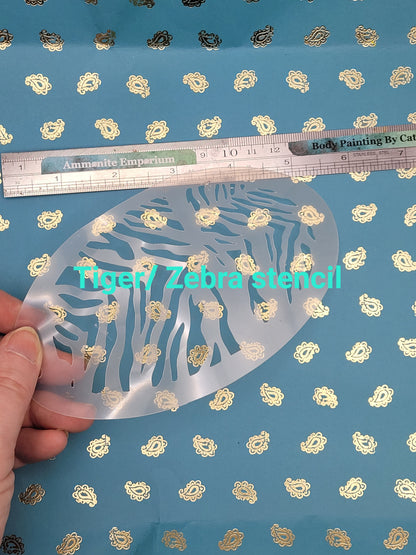 Tiger zebra stencil zoo stripe animal pattern costume fancy dress