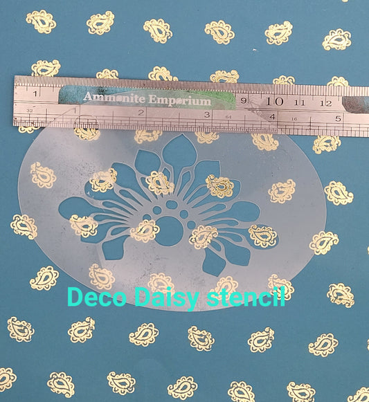 ArtDeco Daisy Stencil decor facepaint airbrush