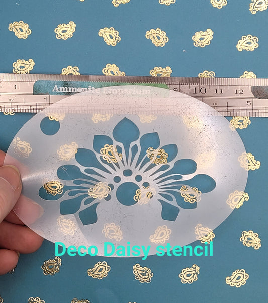 ArtDeco Daisy Stencil decor facepaint airbrush