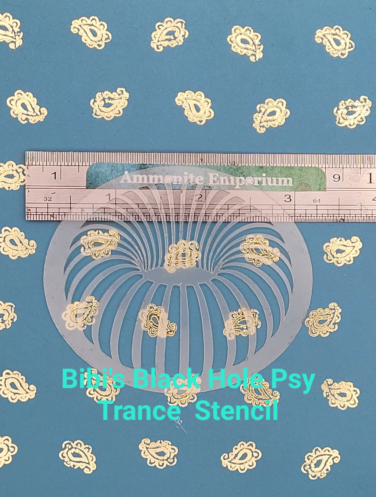 Bibi's Black Hole donut psy trans mindbending space warp pattern stencil