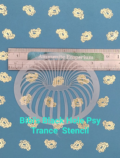 Bibi's Black Hole donut psy trans mindbending space warp pattern stencil