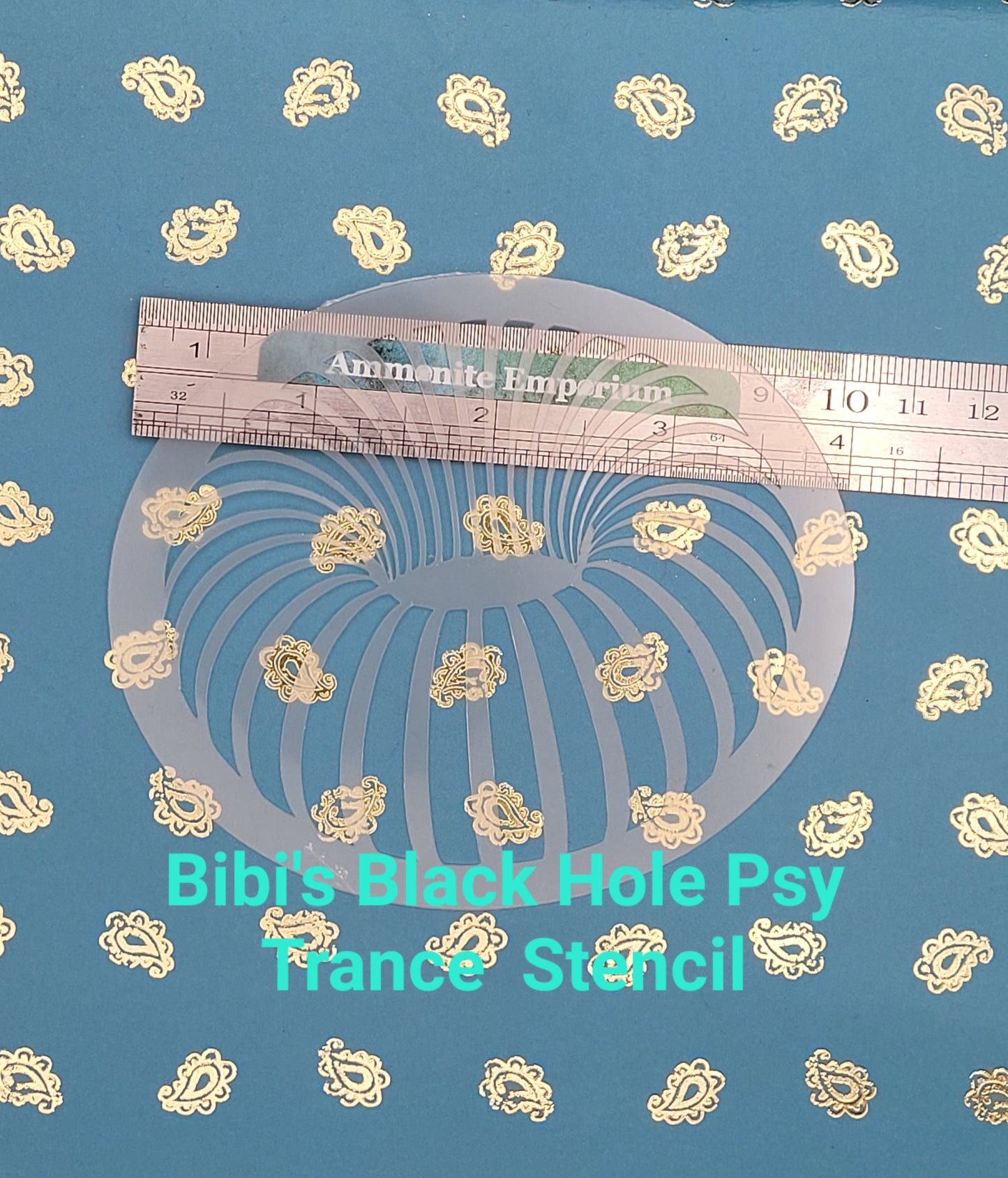 Bibi's Black Hole donut psy trans mindbending space warp pattern stencil