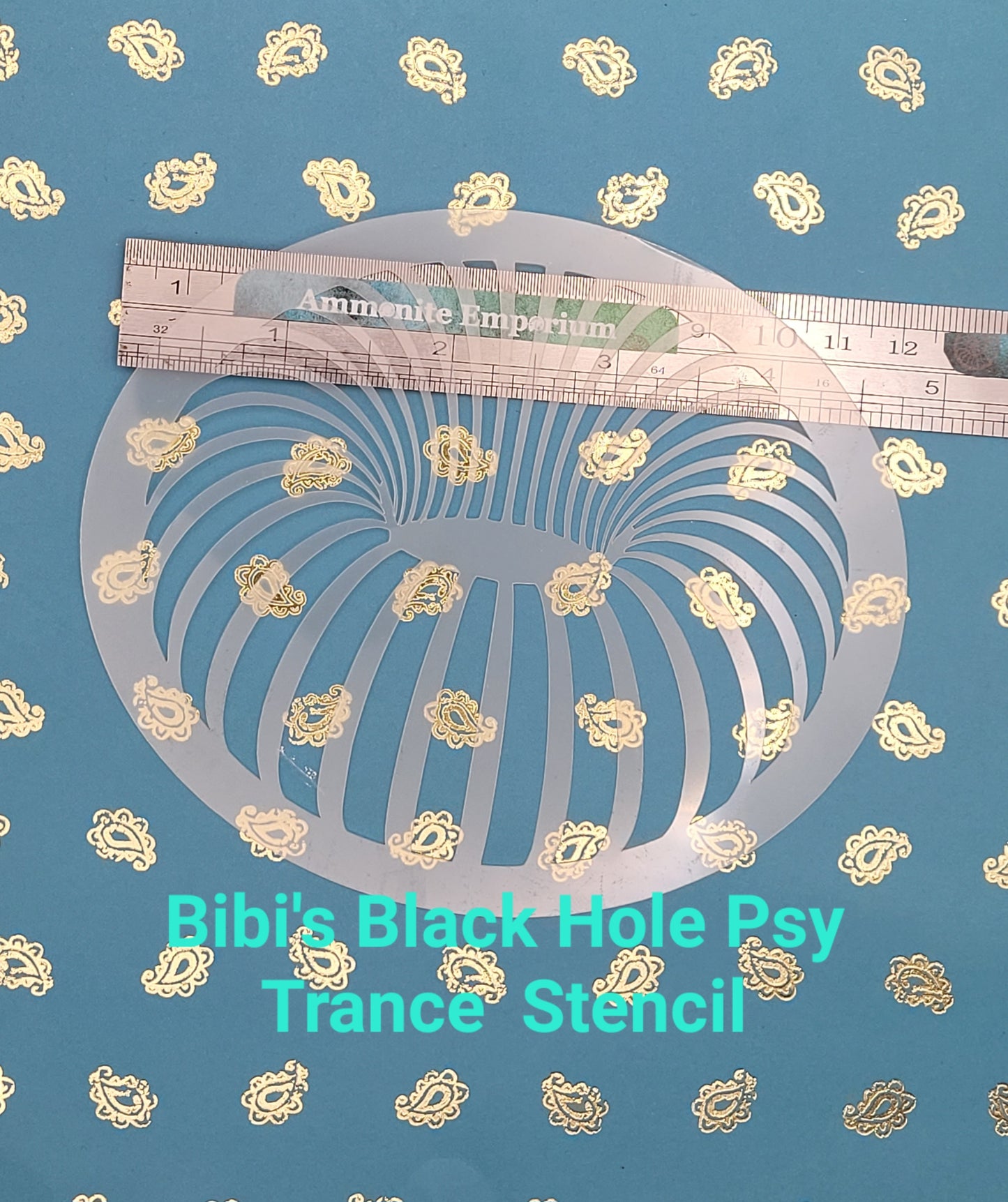 Bibi's Black Hole donut psy trans mindbending space warp pattern stencil