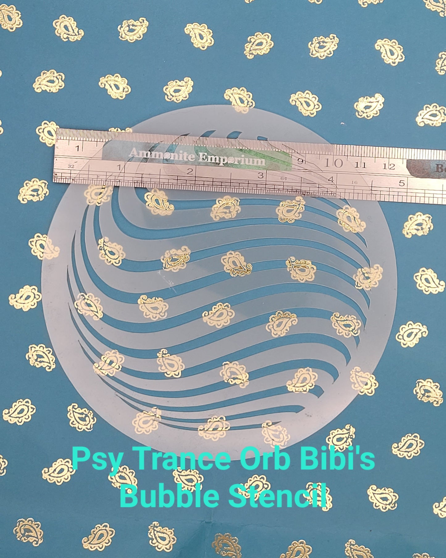 Bibi's Bubble Optical Illusion swirl psy trans mindbending space warp pattern stencil