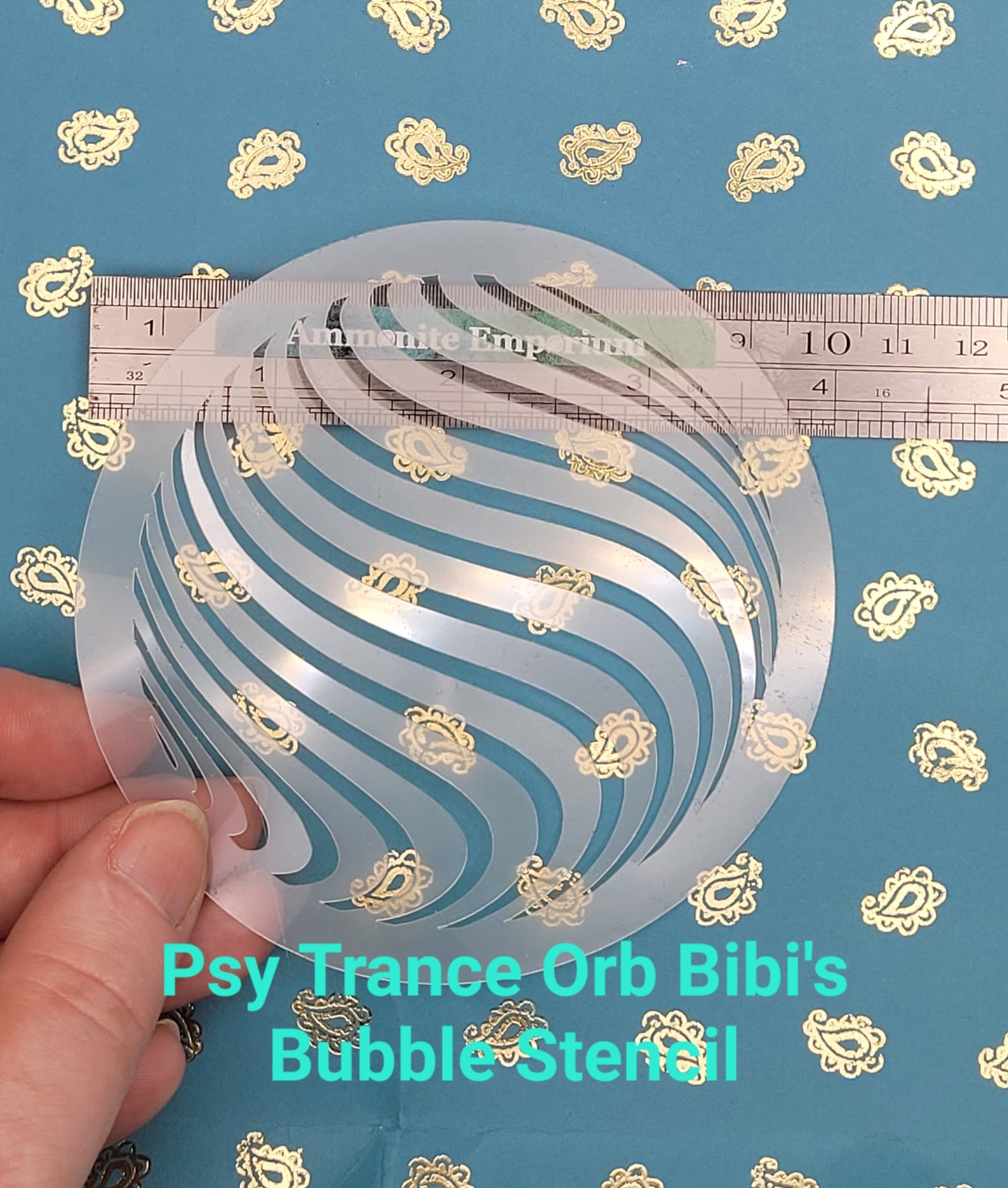 Bibi's Bubble Optical Illusion swirl psy trans mindbending space warp pattern stencil