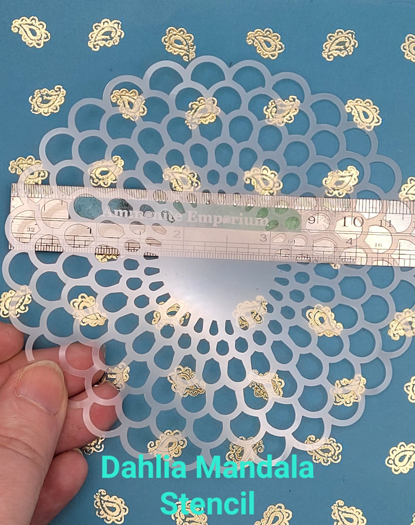 Dahlia Doily Mandala Pattern Stencil decor facepaint airbrush bodyart