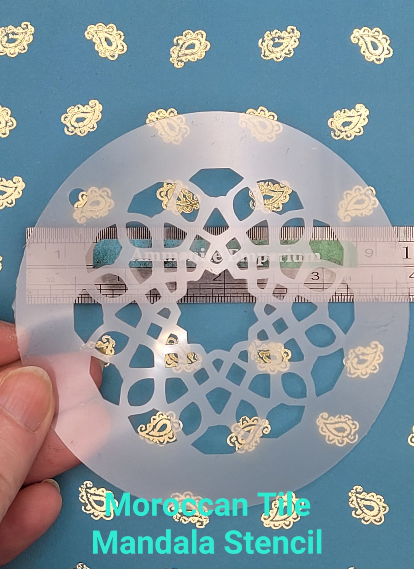 Moroccan Tile Mandala Pattern Stencil decor facepaint airbrush bodyart