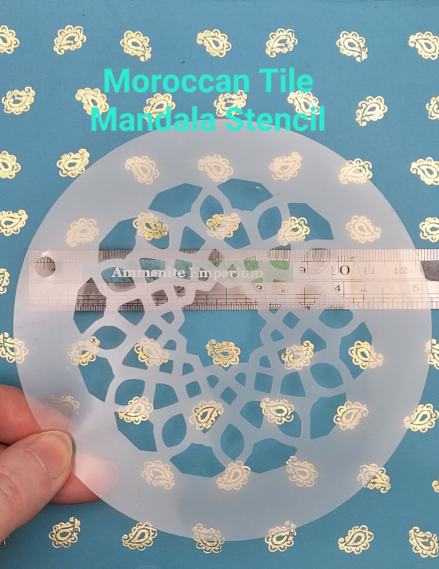 Moroccan Tile Mandala Pattern Stencil decor facepaint airbrush bodyart