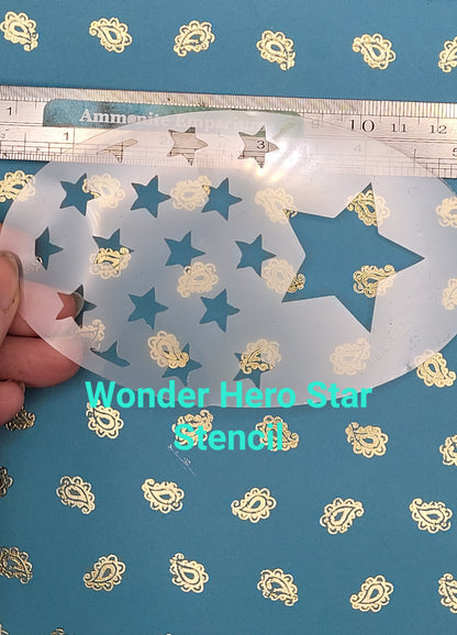 STARS Wonder Woman Captain American comic superhero reusable stencil