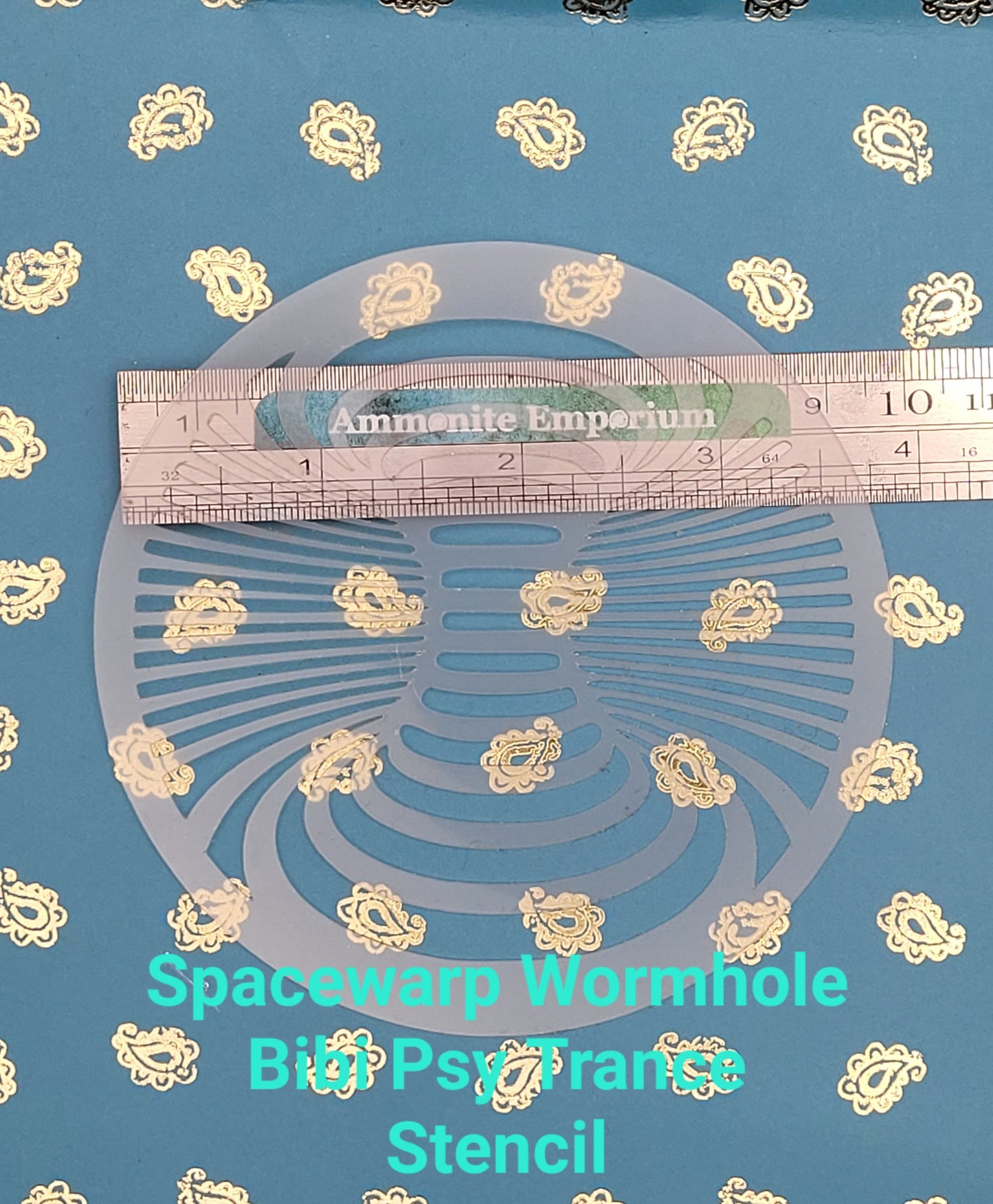 Bibi's Warp Wormhole psy trans mindbending space warp pattern stencil