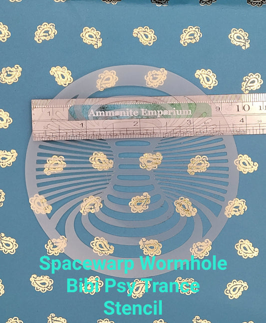 Bibi's Warp Wormhole psy trans mindbending space warp pattern stencil
