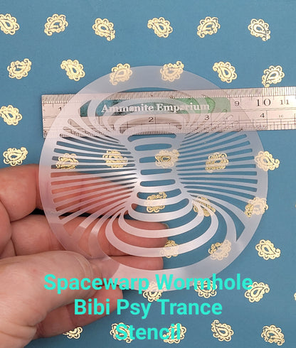 Bibi's Warp Wormhole psy trans mindbending space warp pattern stencil