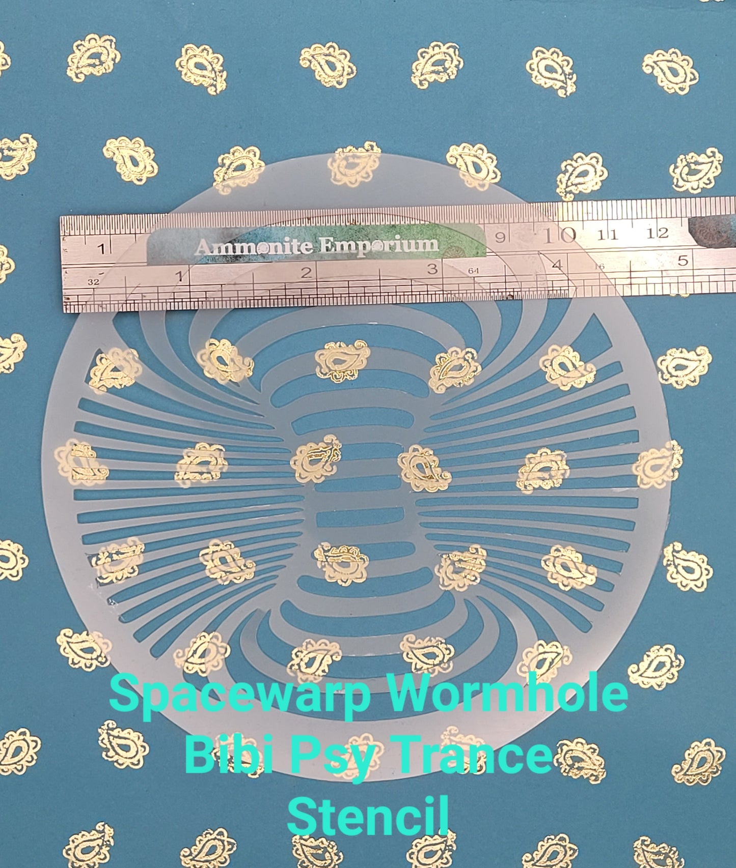 Bibi's Warp Wormhole psy trans mindbending space warp pattern stencil