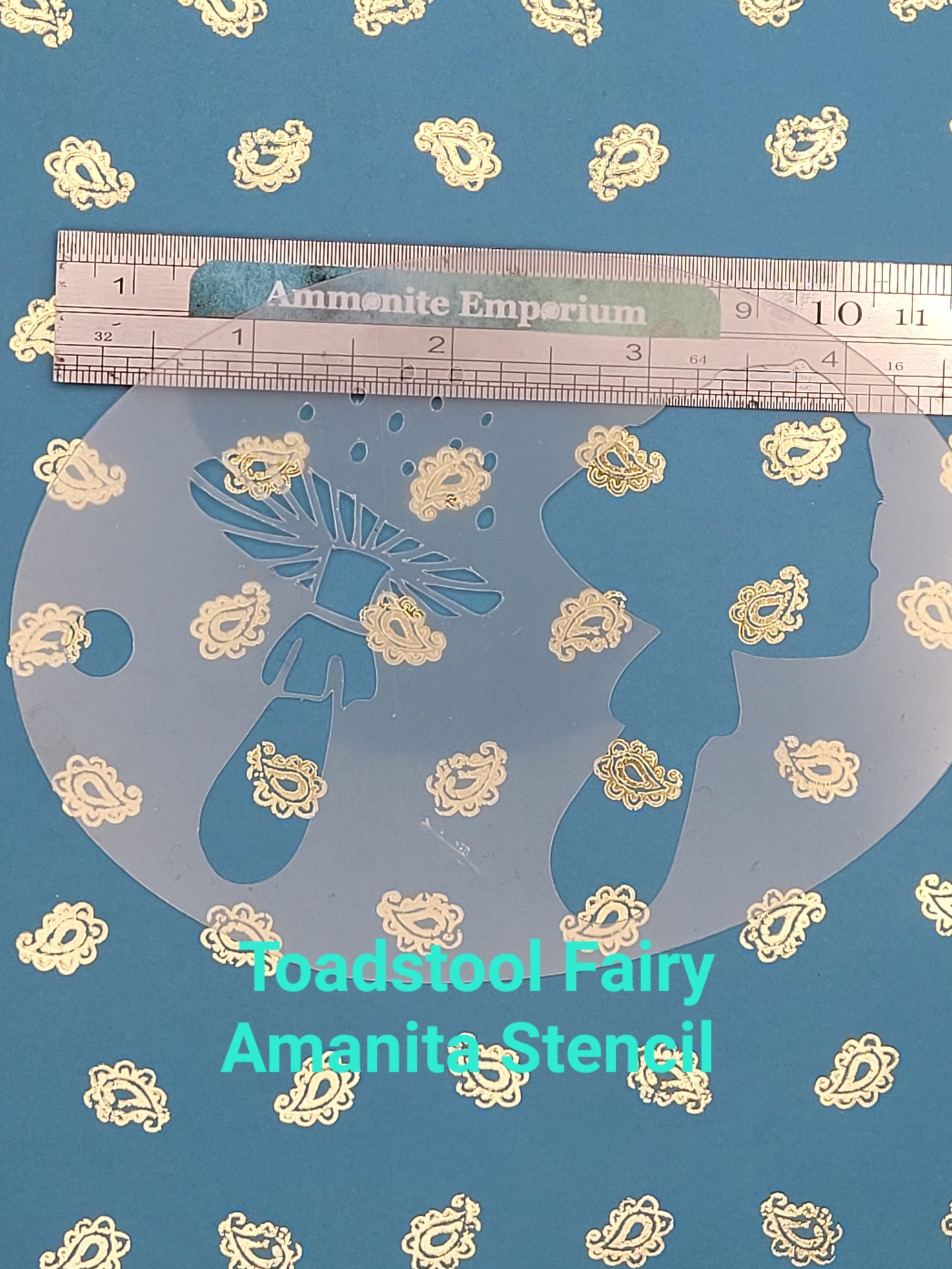 Amanita Toadstool fairy Fungi mushroom Alice Stencil face paint bodyart cakecraft