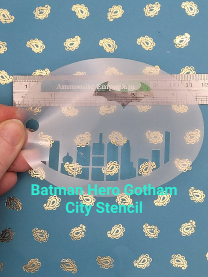 Bat man City gotham comic marvel superhero reusable stencil facepaint bodyart cakecraft