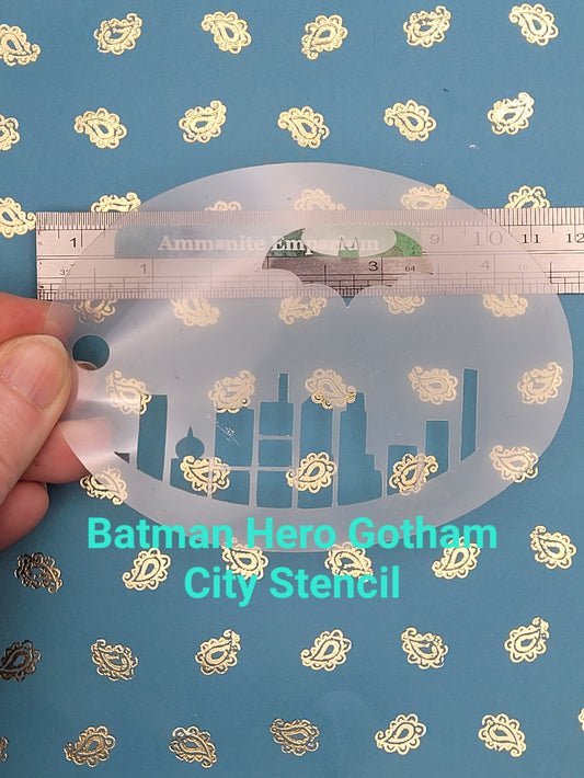Bat man City gotham comic marvel superhero reusable stencil facepaint bodyart cakecraft