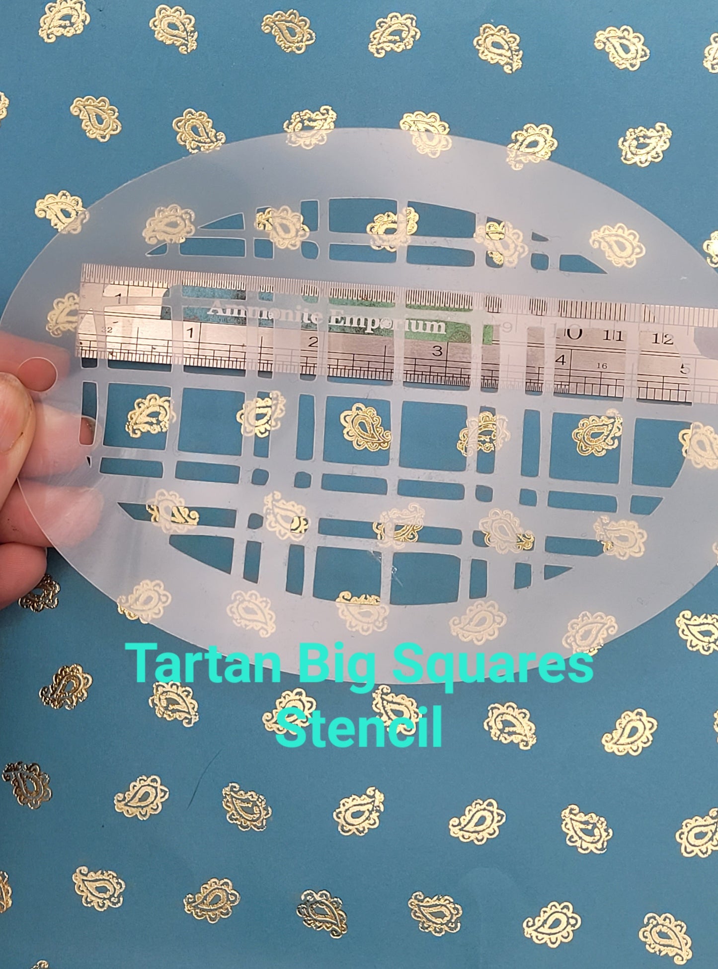 Tartan Plaid Scottish Stencil decor facepaint airbrush bodyart