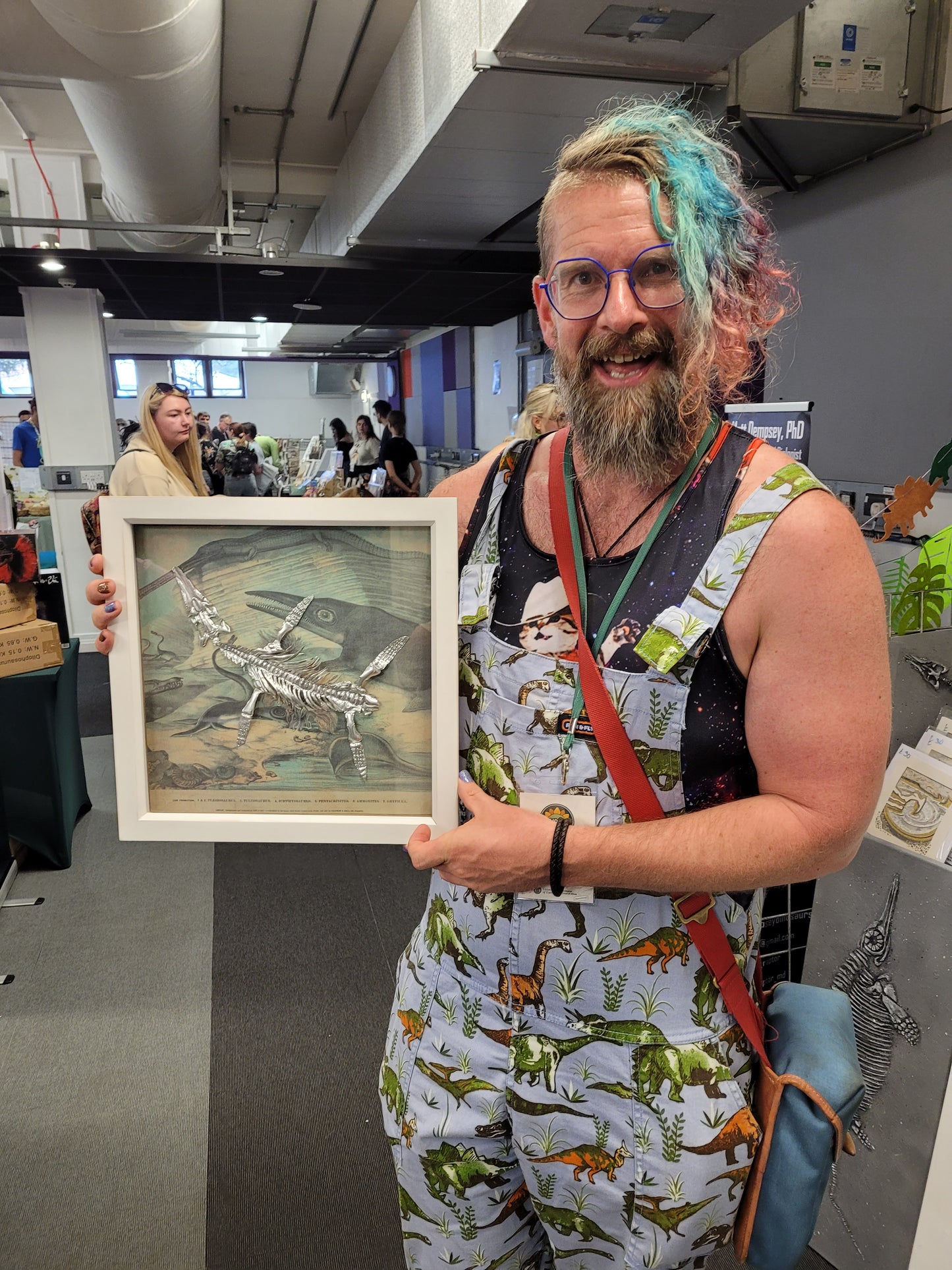 Silvery Sea Rex Pliosaur (Aluminium Marine Reptile Fossil Art)