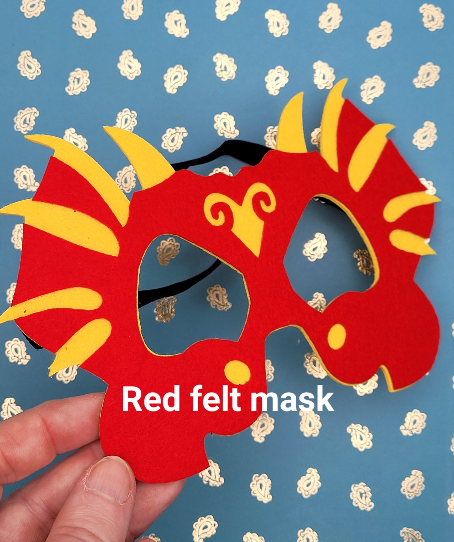 Felt Dino Dragon Monster Party Decoration Masks
