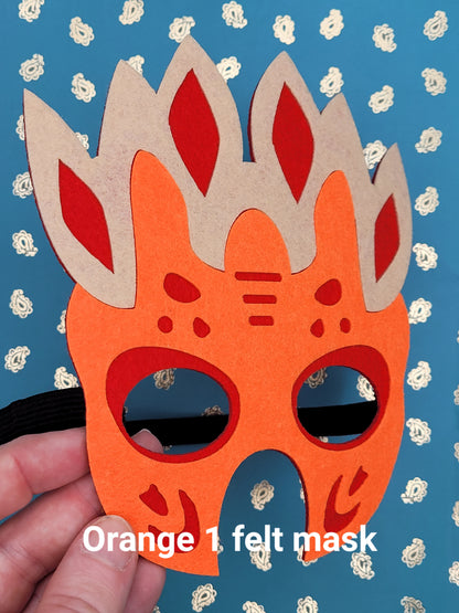 Felt Dino Dragon Monster Party Decoration Masks