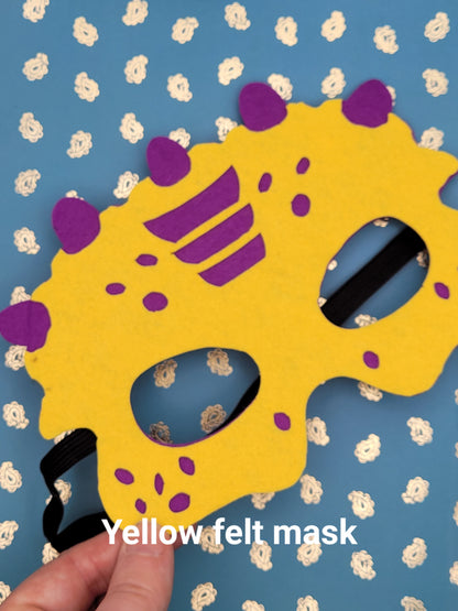 Felt Dino Dragon Monster Party Decoration Masks