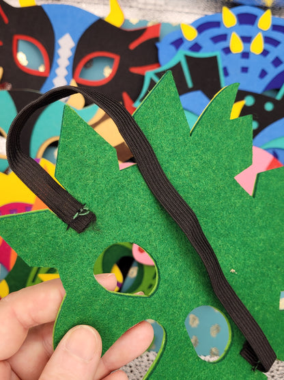 Felt Dino Dragon Monster Party Decoration Masks