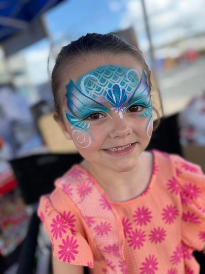 SCALES Mermaid fish dragon reptile snake halloween reusable stencil facepaint bodyart