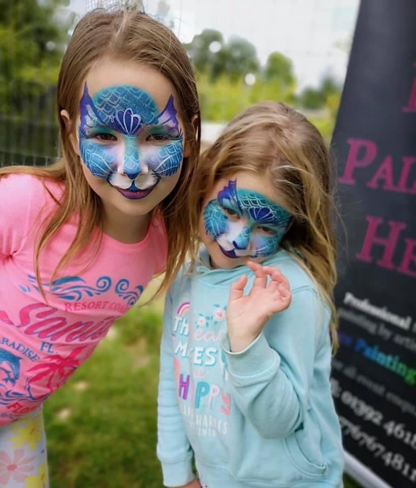 SCALES Mermaid fish dragon reptile snake halloween reusable stencil facepaint bodyart