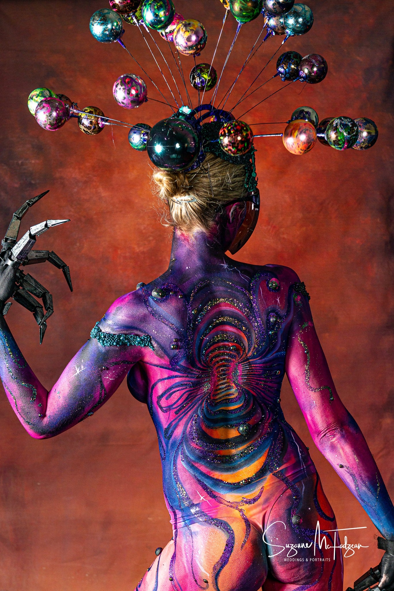 Bibi's Warp Wormhole psy trans mindbending space warp pattern stencil