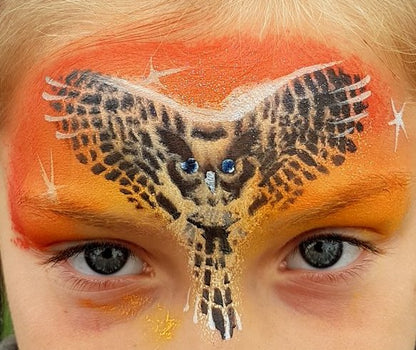 Tawny Owl Flying Stencil decor facepaint airbrush bodyart Hedwig