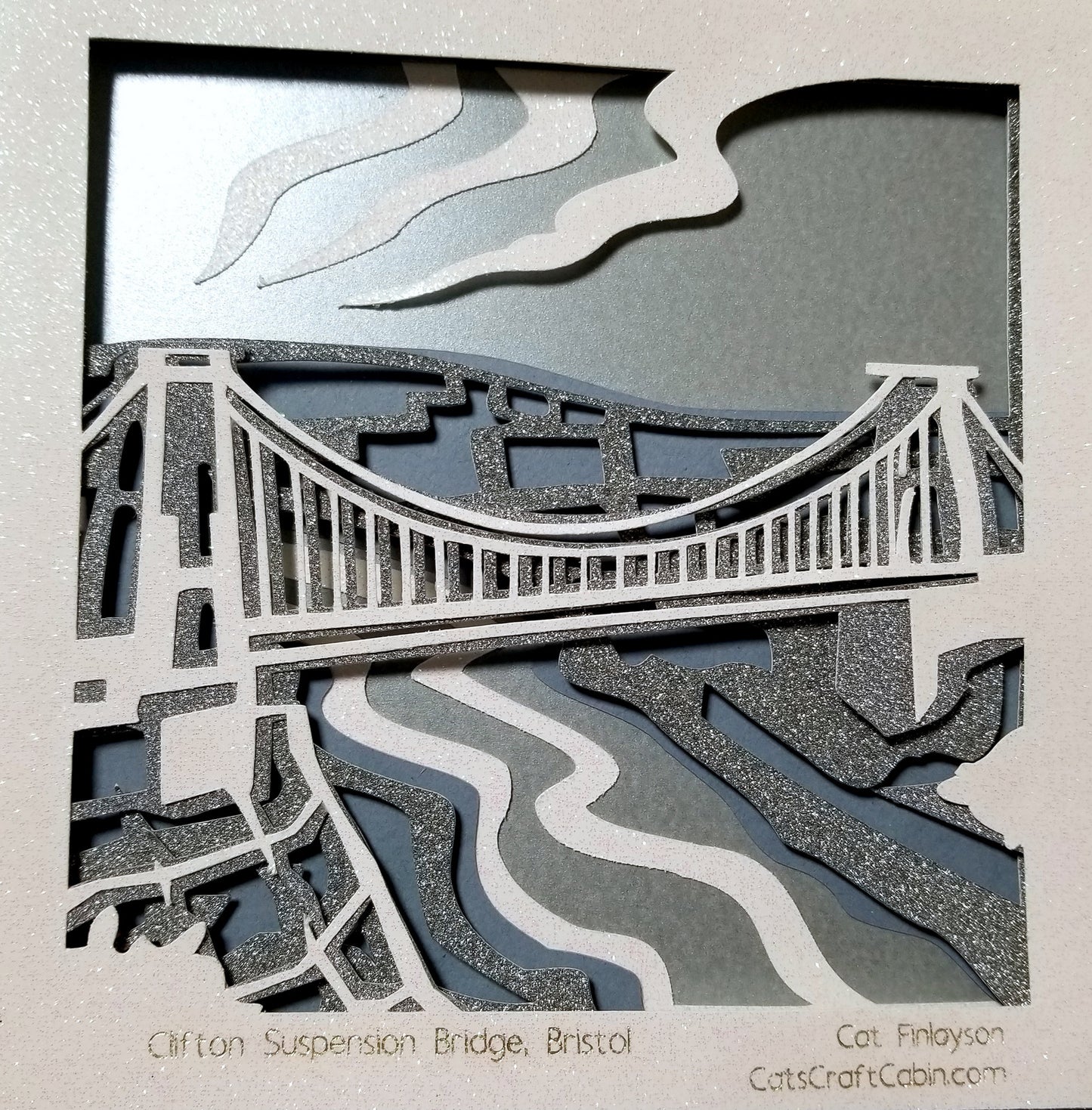 Clifton Suspension Bridge, Bristol Papercut Multi Layer Landscape Art Landmark
