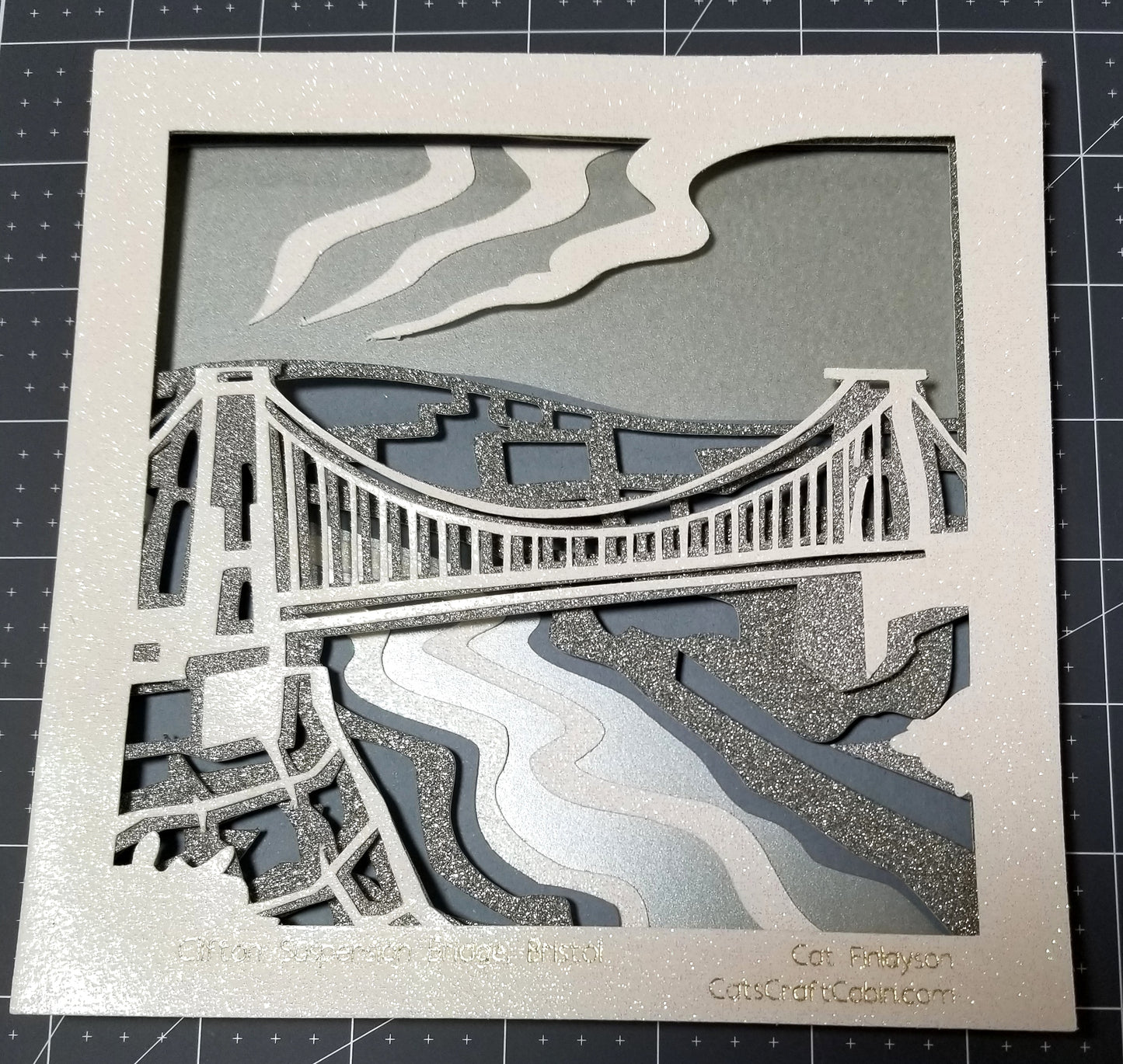 Clifton Suspension Bridge, Bristol Papercut Multi Layer Landscape Art Landmark