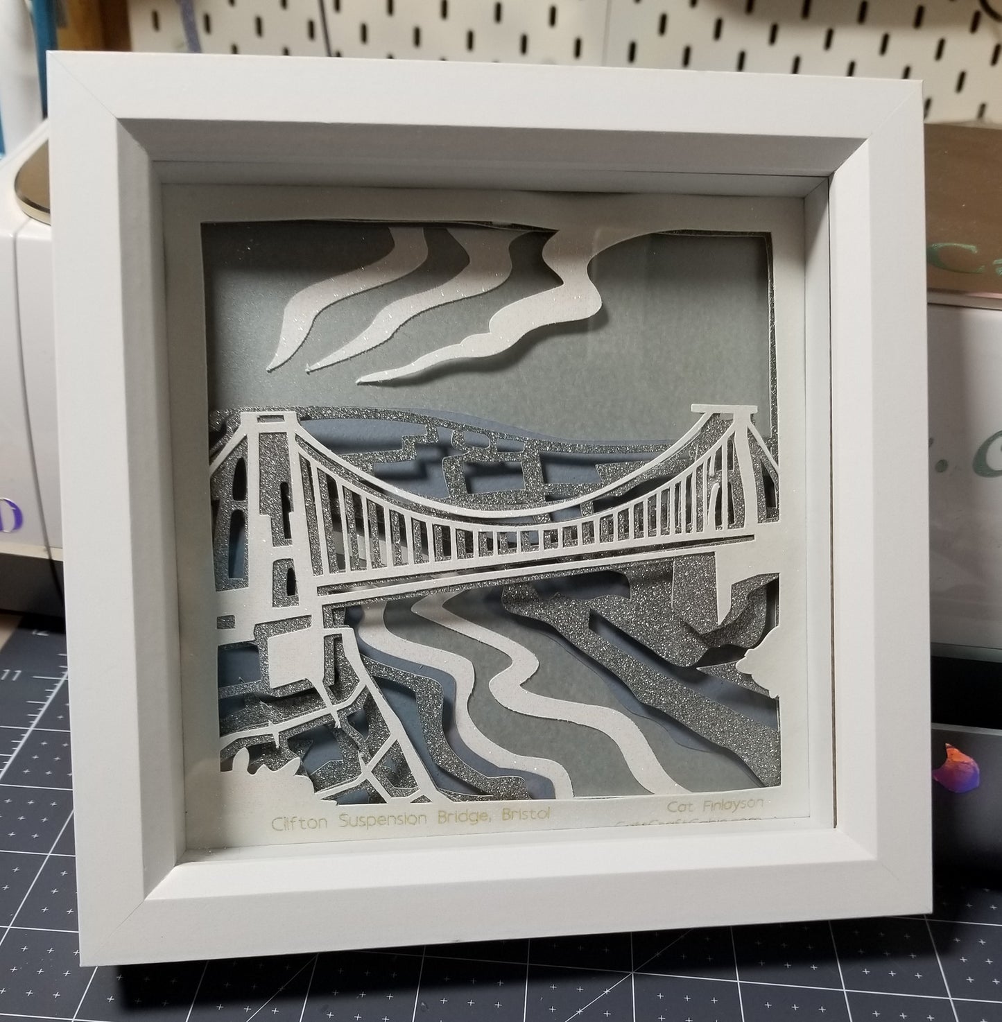 Clifton Suspension Bridge, Bristol Papercut Multi Layer Landscape Art Landmark